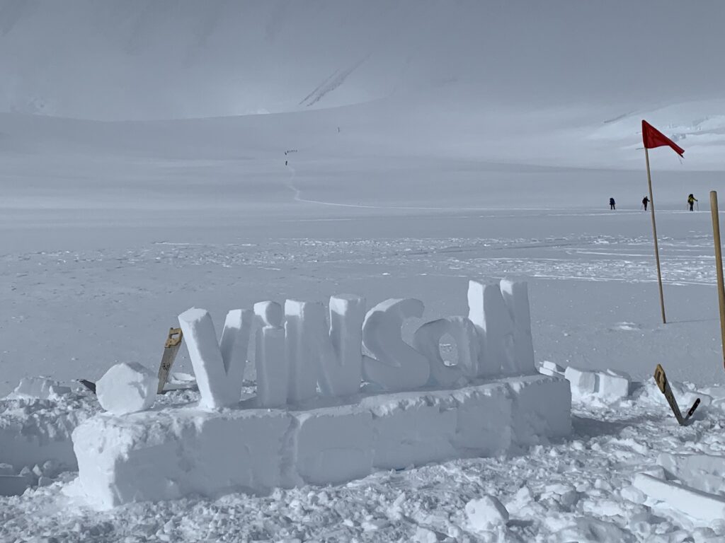 Sign Vinson Peak 4 Vinson Mastif – Part 1 | Peaks for Change